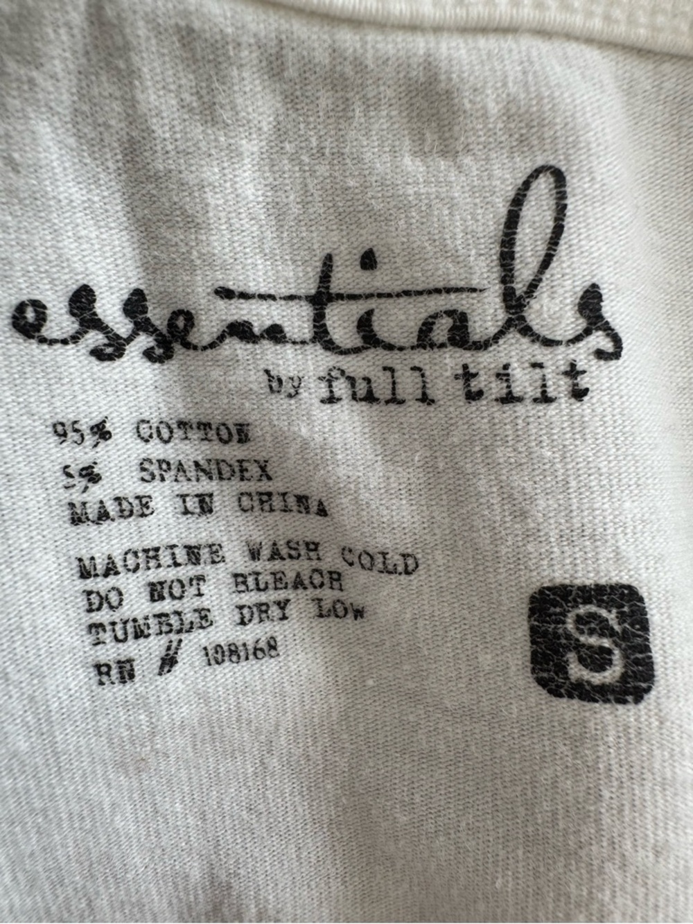 Full Tilt White Tube Top with Logo Print - Picture 4 of 4